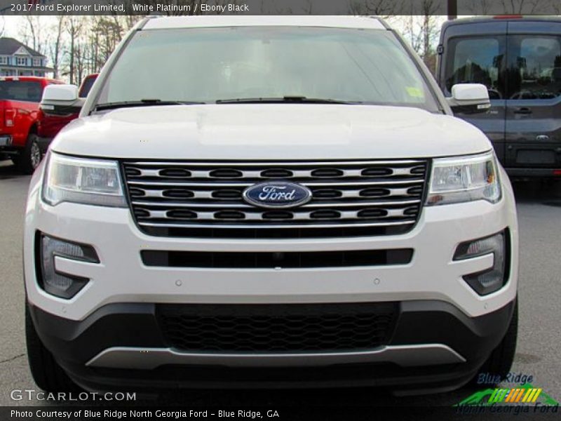 White Platinum / Ebony Black 2017 Ford Explorer Limited