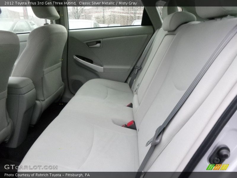 Classic Silver Metallic / Misty Gray 2012 Toyota Prius 3rd Gen Three Hybrid