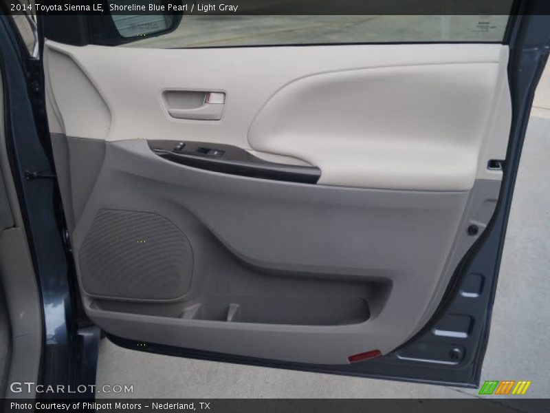 Shoreline Blue Pearl / Light Gray 2014 Toyota Sienna LE