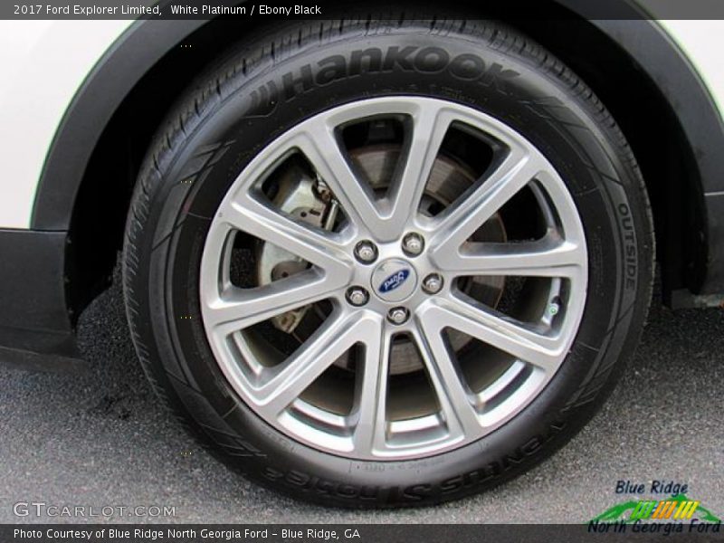 White Platinum / Ebony Black 2017 Ford Explorer Limited