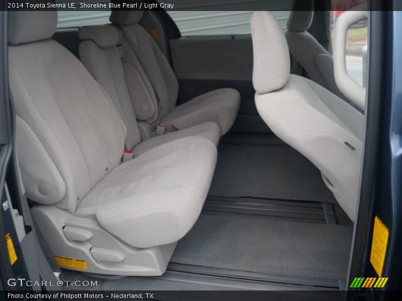 Shoreline Blue Pearl / Light Gray 2014 Toyota Sienna LE