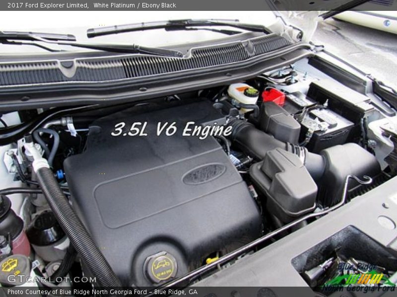 White Platinum / Ebony Black 2017 Ford Explorer Limited