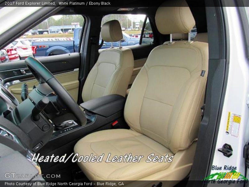 White Platinum / Ebony Black 2017 Ford Explorer Limited