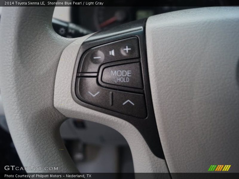 Shoreline Blue Pearl / Light Gray 2014 Toyota Sienna LE