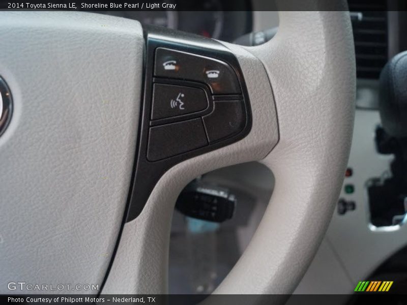 Shoreline Blue Pearl / Light Gray 2014 Toyota Sienna LE