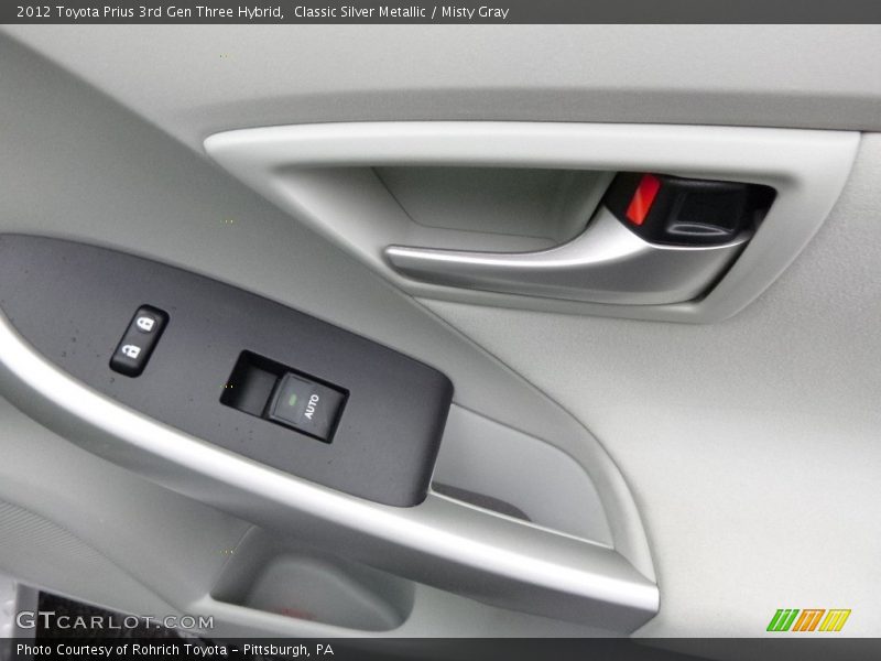 Classic Silver Metallic / Misty Gray 2012 Toyota Prius 3rd Gen Three Hybrid