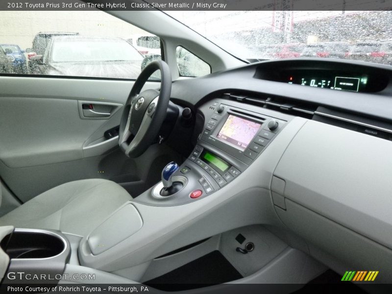Classic Silver Metallic / Misty Gray 2012 Toyota Prius 3rd Gen Three Hybrid