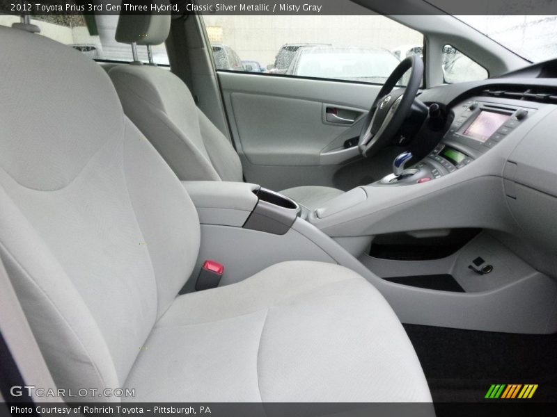 Classic Silver Metallic / Misty Gray 2012 Toyota Prius 3rd Gen Three Hybrid