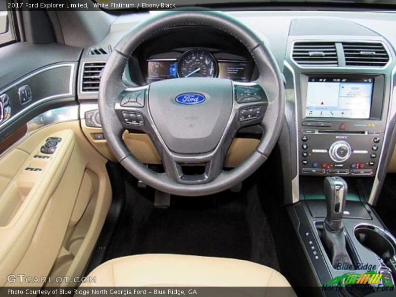 White Platinum / Ebony Black 2017 Ford Explorer Limited
