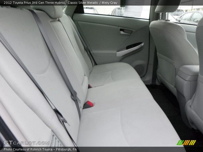 Classic Silver Metallic / Misty Gray 2012 Toyota Prius 3rd Gen Three Hybrid
