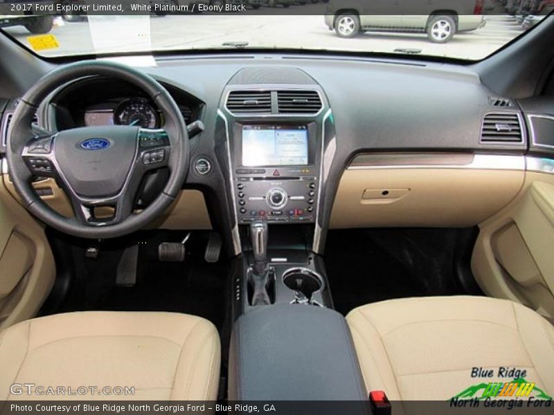 White Platinum / Ebony Black 2017 Ford Explorer Limited