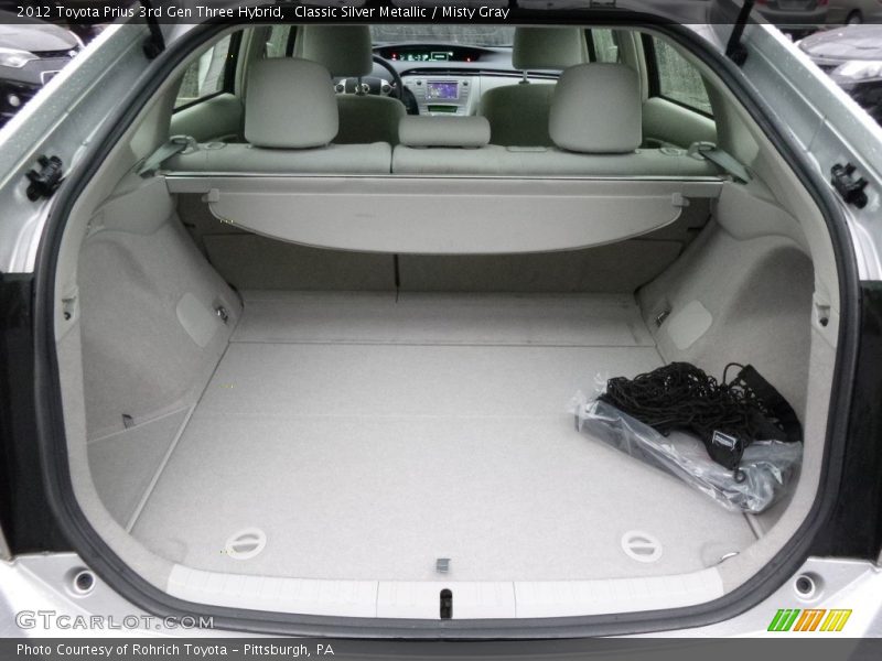 Classic Silver Metallic / Misty Gray 2012 Toyota Prius 3rd Gen Three Hybrid