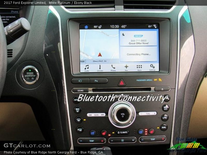 White Platinum / Ebony Black 2017 Ford Explorer Limited