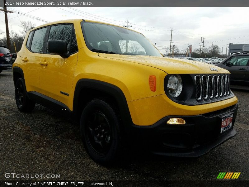 Solar Yellow / Black 2017 Jeep Renegade Sport