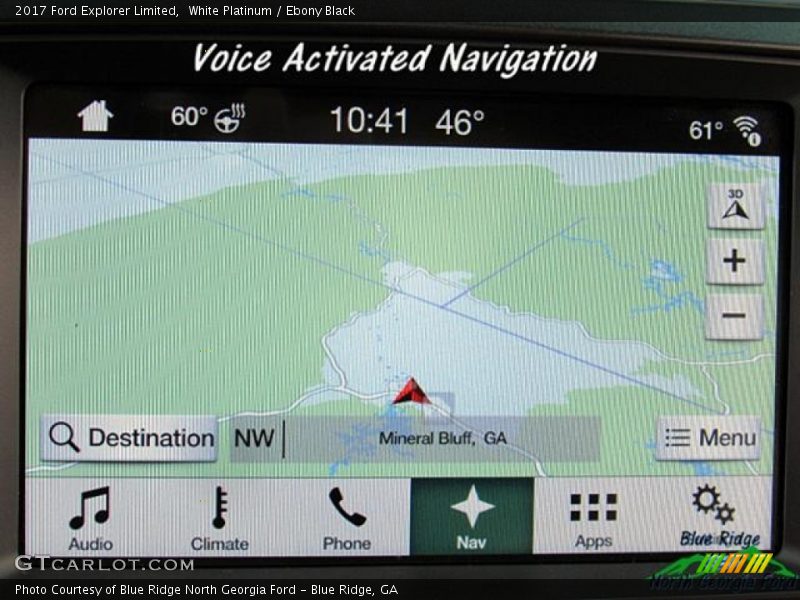 White Platinum / Ebony Black 2017 Ford Explorer Limited