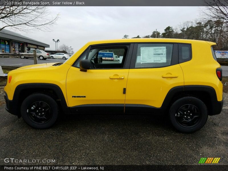 Solar Yellow / Black 2017 Jeep Renegade Sport