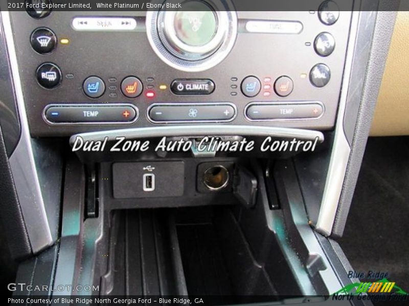 White Platinum / Ebony Black 2017 Ford Explorer Limited