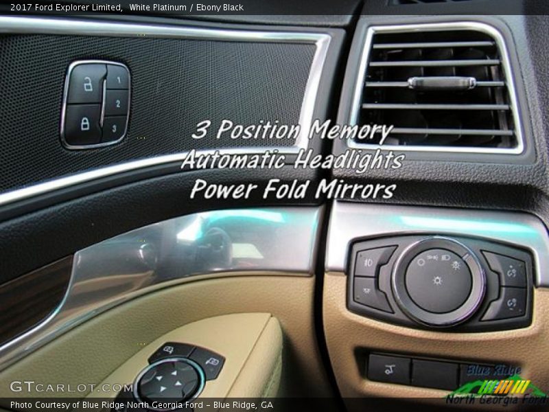 White Platinum / Ebony Black 2017 Ford Explorer Limited