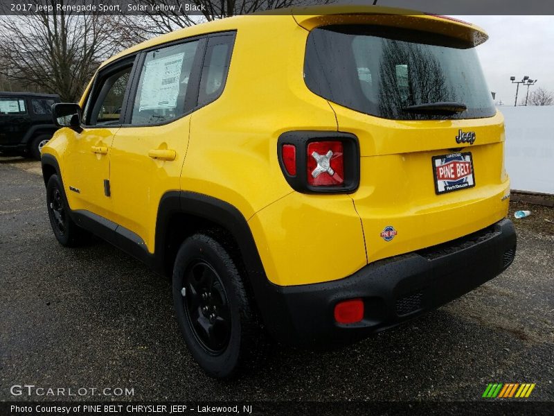 Solar Yellow / Black 2017 Jeep Renegade Sport