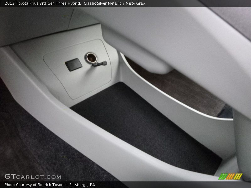 Classic Silver Metallic / Misty Gray 2012 Toyota Prius 3rd Gen Three Hybrid