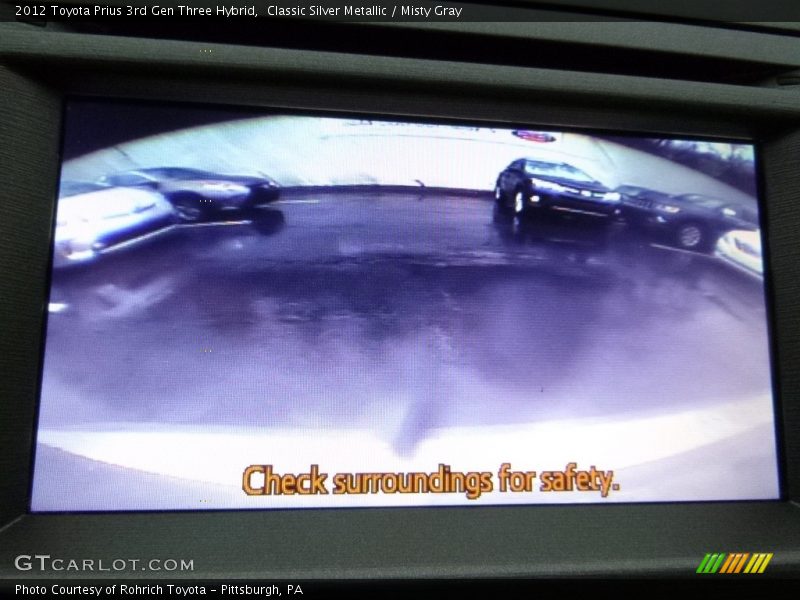 Classic Silver Metallic / Misty Gray 2012 Toyota Prius 3rd Gen Three Hybrid