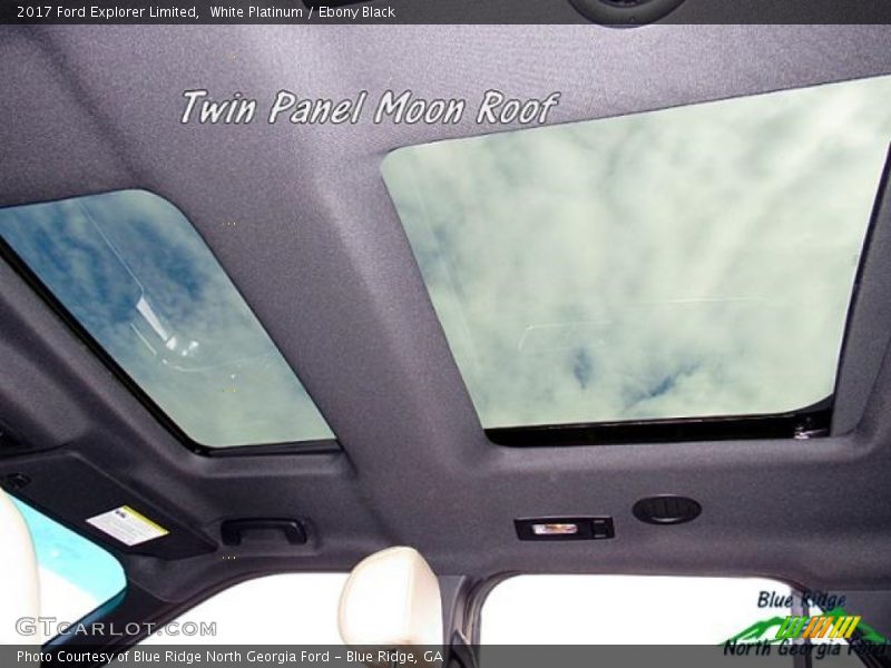 White Platinum / Ebony Black 2017 Ford Explorer Limited