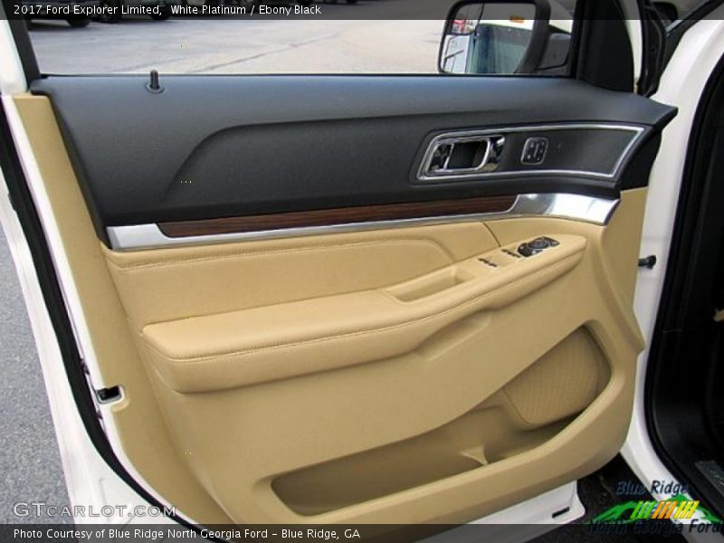 White Platinum / Ebony Black 2017 Ford Explorer Limited