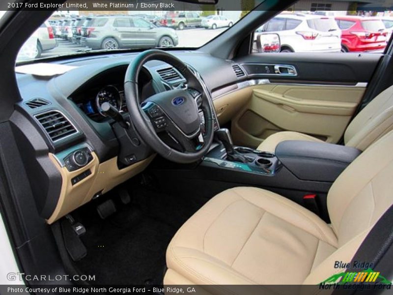 White Platinum / Ebony Black 2017 Ford Explorer Limited