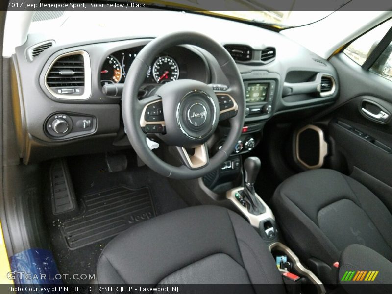 Solar Yellow / Black 2017 Jeep Renegade Sport
