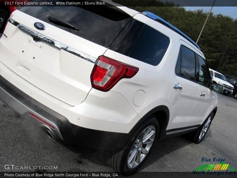 White Platinum / Ebony Black 2017 Ford Explorer Limited