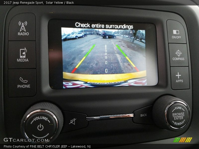 Solar Yellow / Black 2017 Jeep Renegade Sport