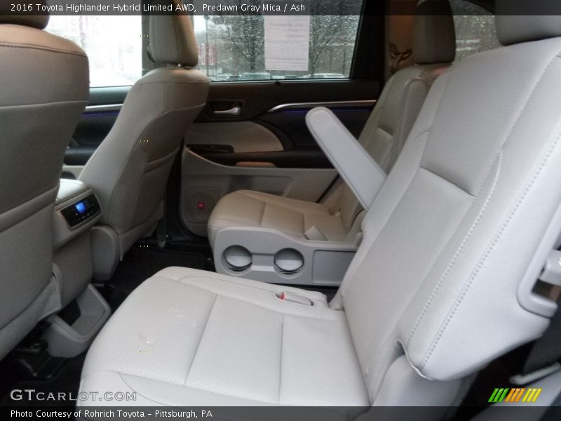 Predawn Gray Mica / Ash 2016 Toyota Highlander Hybrid Limited AWD