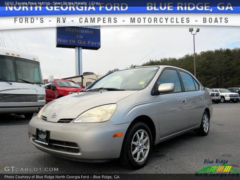 Silver Strata Metallic / Gray 2001 Toyota Prius Hybrid