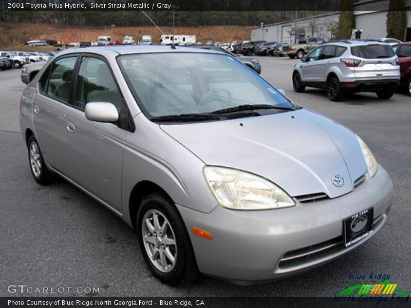 Silver Strata Metallic / Gray 2001 Toyota Prius Hybrid