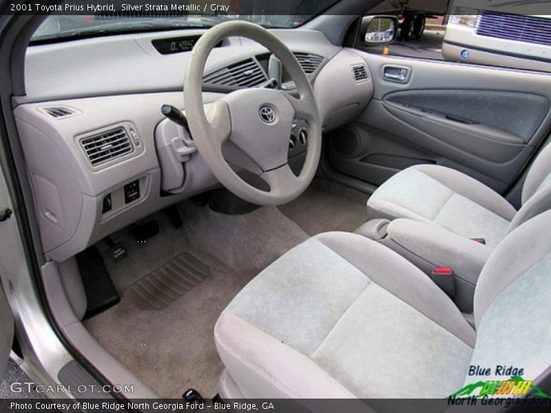 Silver Strata Metallic / Gray 2001 Toyota Prius Hybrid