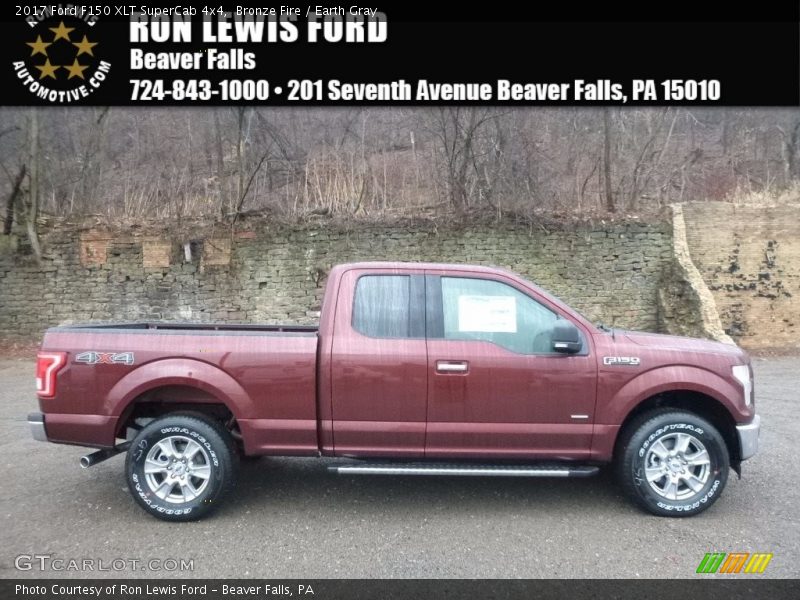 Bronze Fire / Earth Gray 2017 Ford F150 XLT SuperCab 4x4