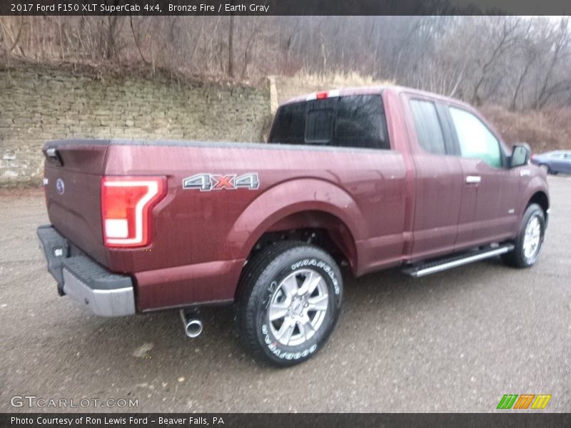 Bronze Fire / Earth Gray 2017 Ford F150 XLT SuperCab 4x4