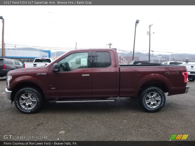 Bronze Fire / Earth Gray 2017 Ford F150 XLT SuperCab 4x4