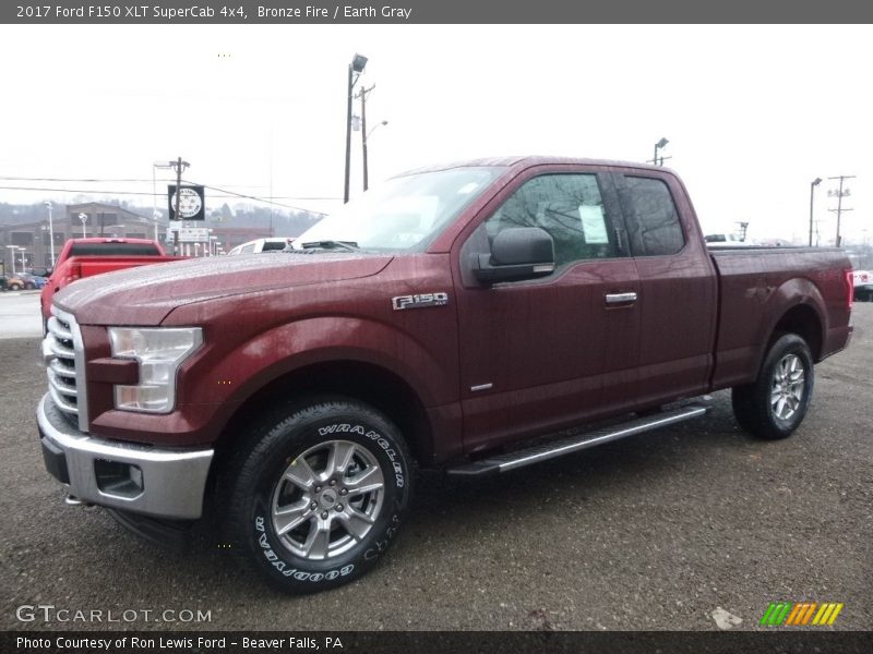Bronze Fire / Earth Gray 2017 Ford F150 XLT SuperCab 4x4
