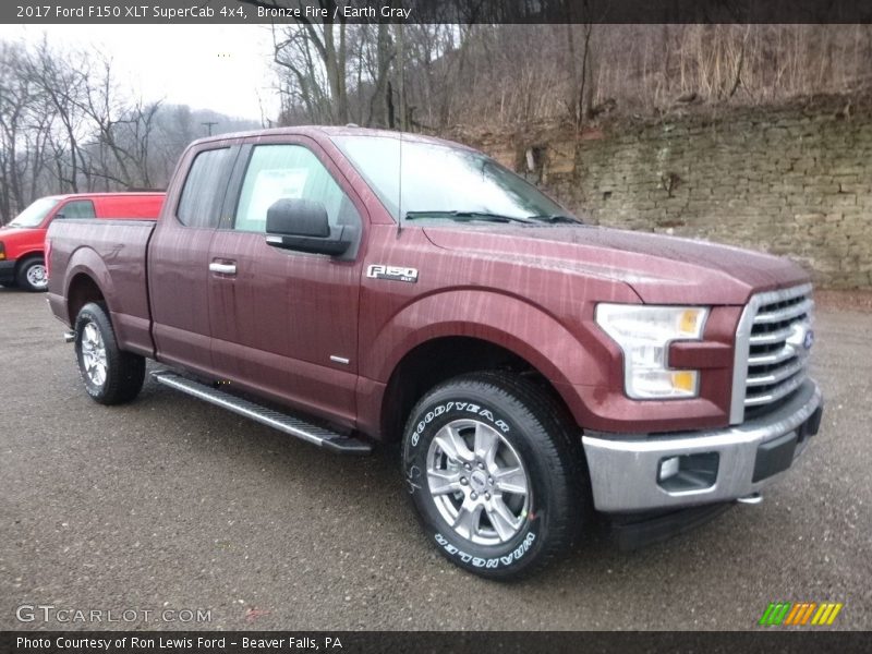 Bronze Fire / Earth Gray 2017 Ford F150 XLT SuperCab 4x4