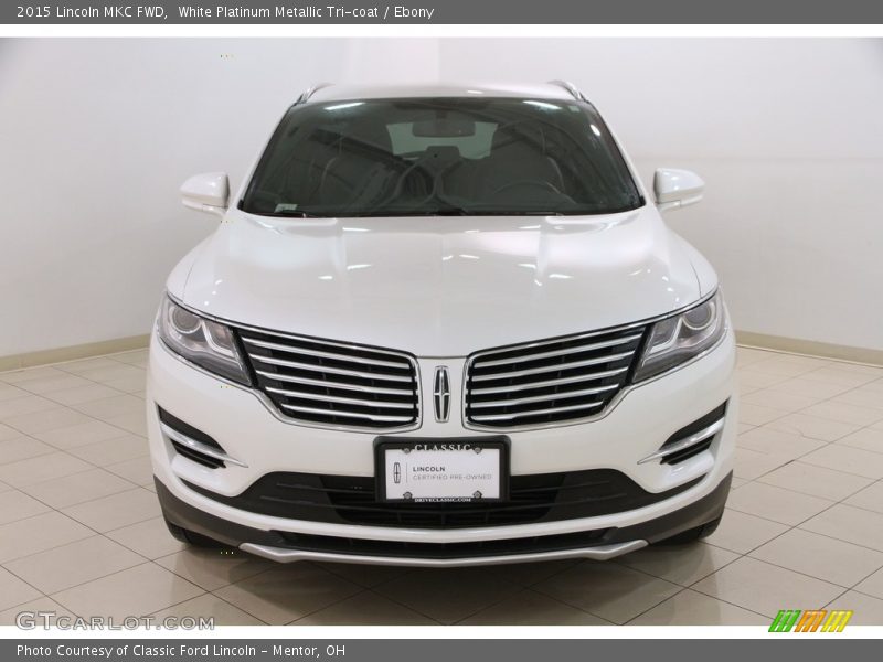 White Platinum Metallic Tri-coat / Ebony 2015 Lincoln MKC FWD