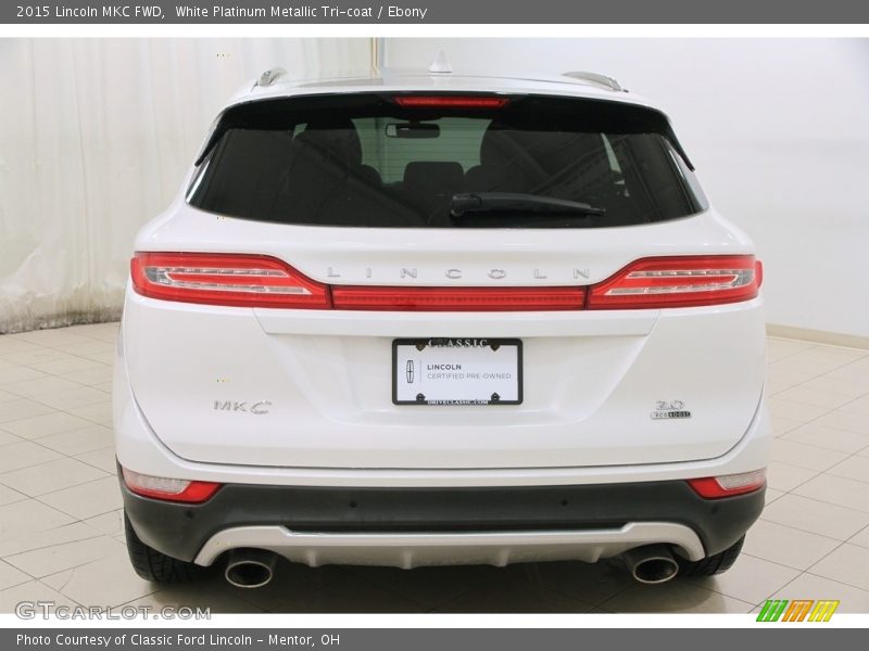 White Platinum Metallic Tri-coat / Ebony 2015 Lincoln MKC FWD