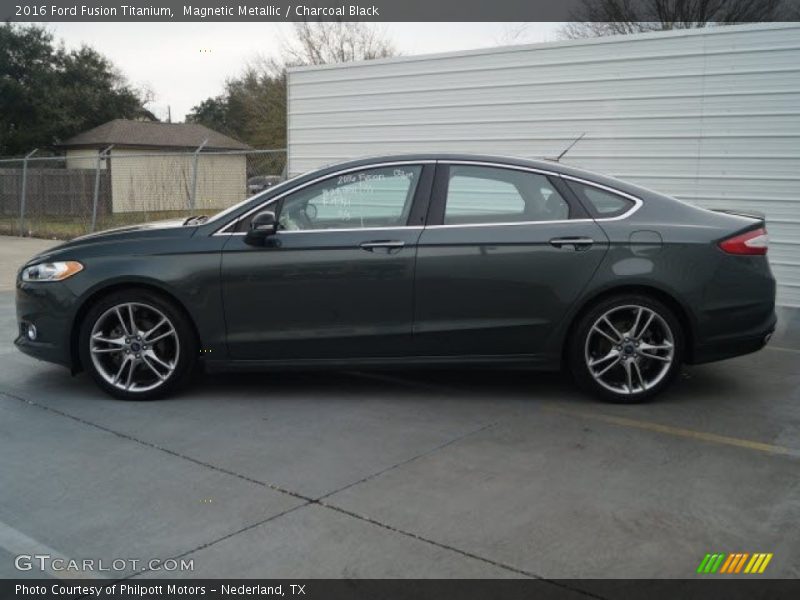 Magnetic Metallic / Charcoal Black 2016 Ford Fusion Titanium