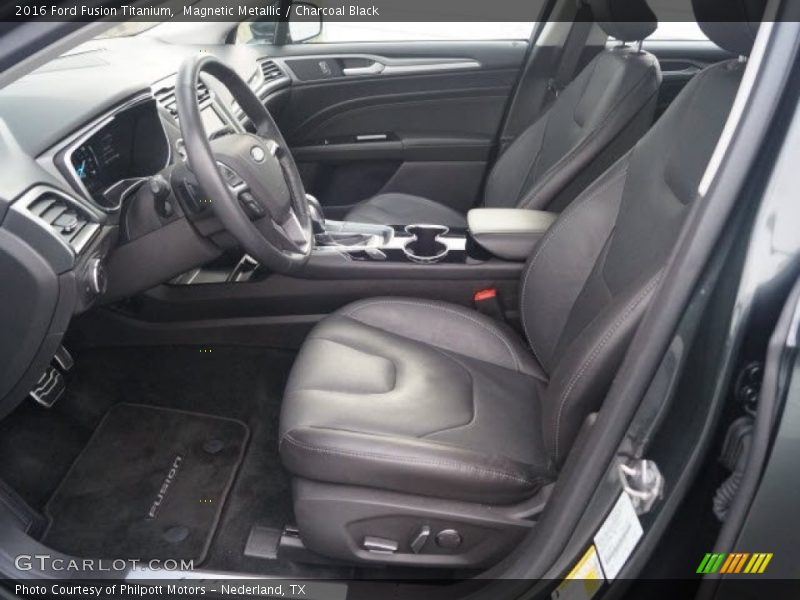 Magnetic Metallic / Charcoal Black 2016 Ford Fusion Titanium