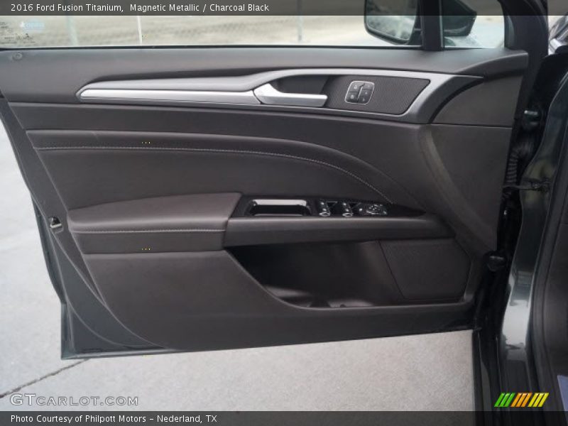 Magnetic Metallic / Charcoal Black 2016 Ford Fusion Titanium