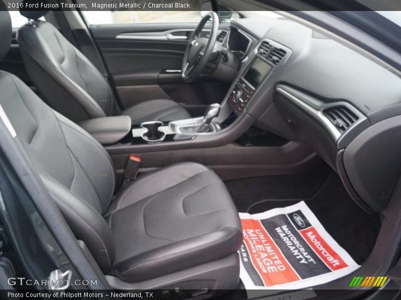 Magnetic Metallic / Charcoal Black 2016 Ford Fusion Titanium