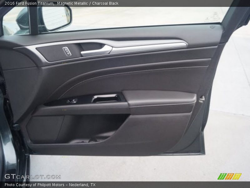 Magnetic Metallic / Charcoal Black 2016 Ford Fusion Titanium