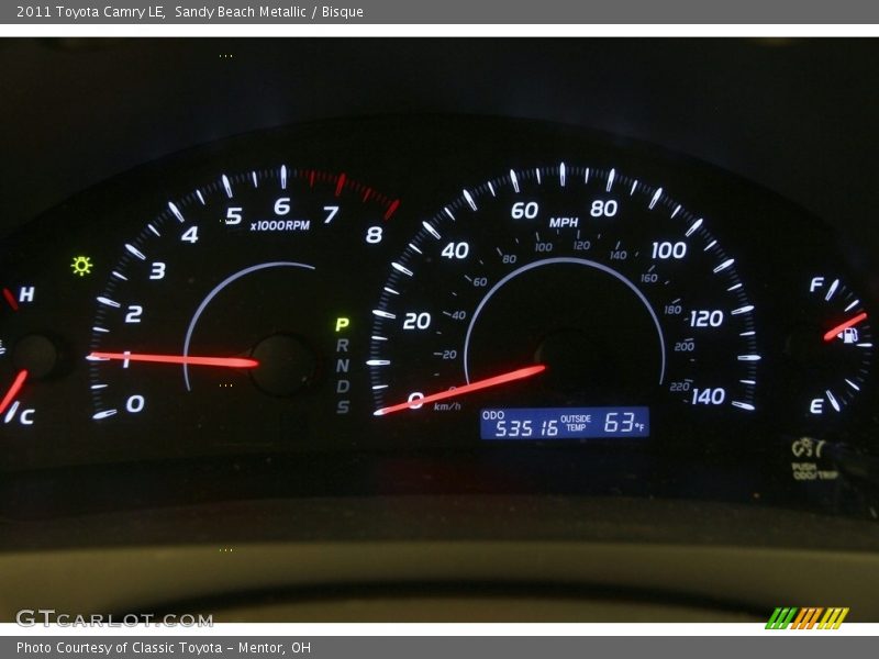 Sandy Beach Metallic / Bisque 2011 Toyota Camry LE