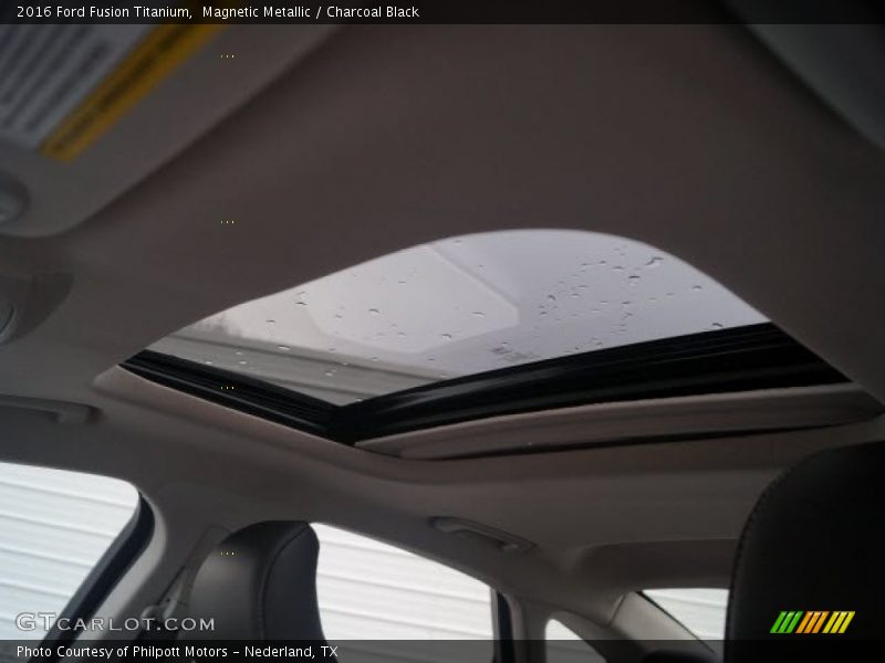 Magnetic Metallic / Charcoal Black 2016 Ford Fusion Titanium