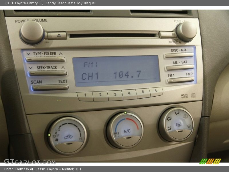 Sandy Beach Metallic / Bisque 2011 Toyota Camry LE